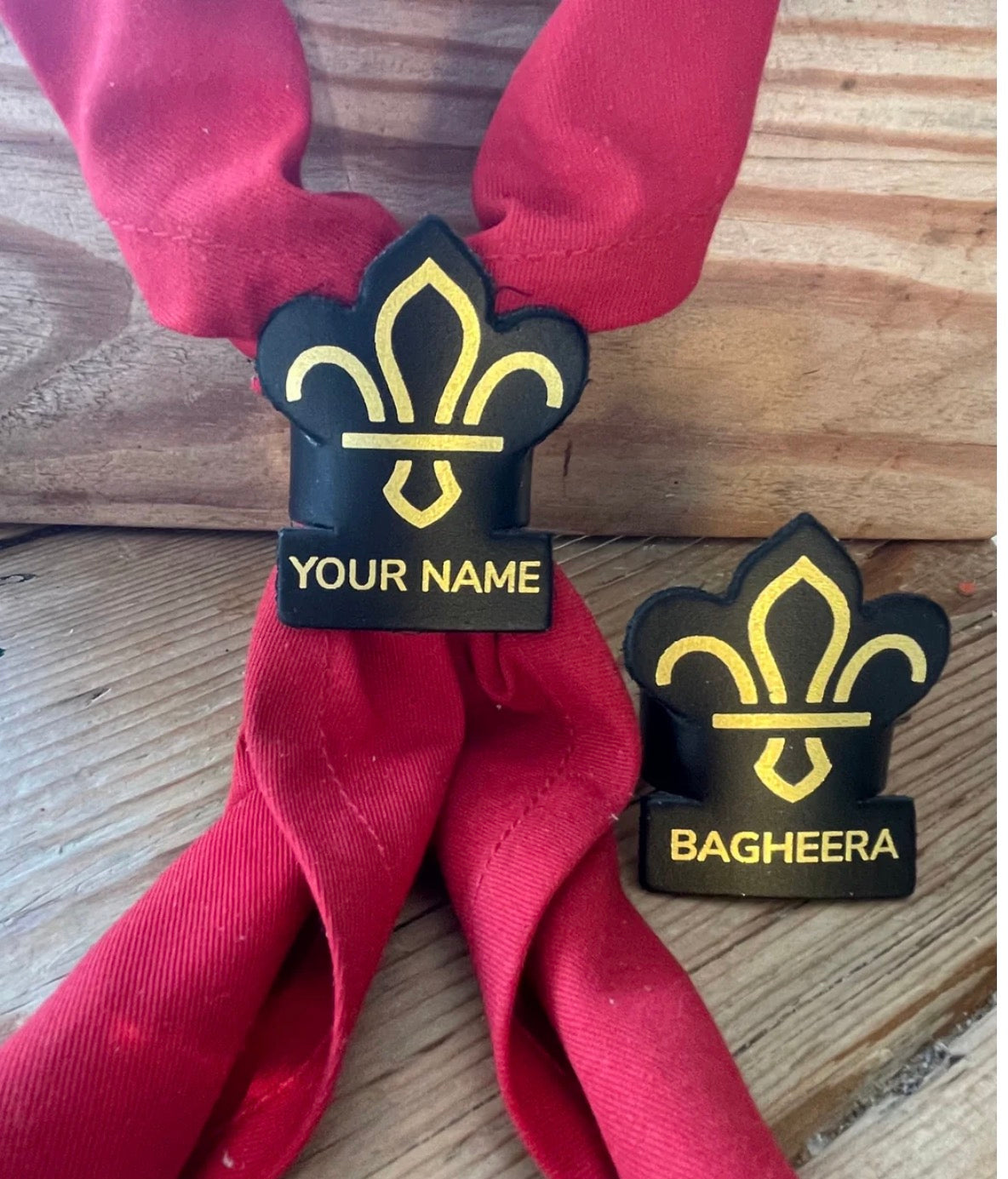 Fleur De Lys Customized Woggle