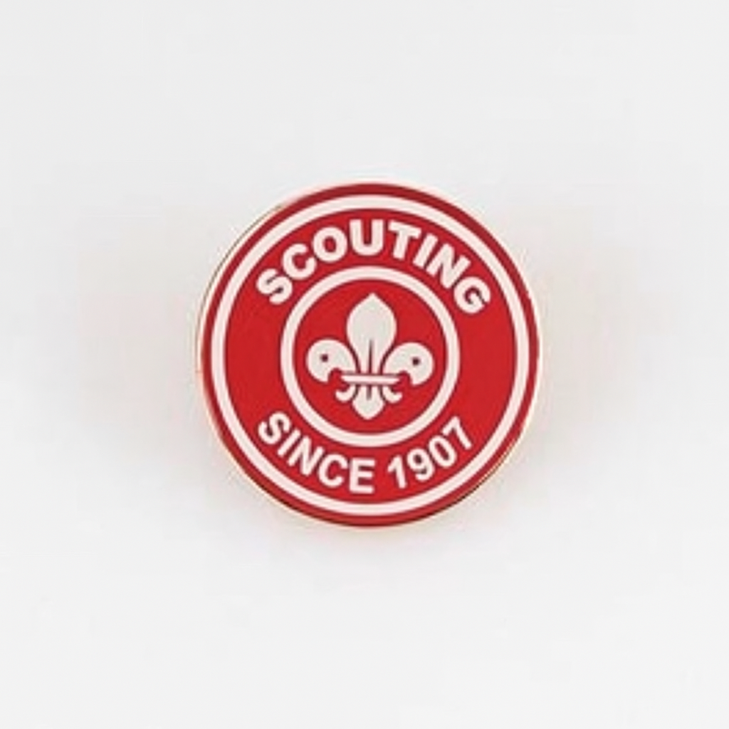 Scouting since 1907 Pin - Red